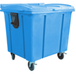 Carro Coletor 440L Certec Azul com Tampa