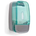 Saboneteira Liq 600 Ml com Reserv. Invoq Compacta Glass Verde Premisse