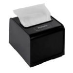 Suporte Guardanapo Interfolhado Preto Nobre