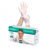 Luva Procedimento Latex com Po M com 100 Inoven