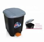 Lixeira 21L Preta com Pedal Arqplast - Imagem 2