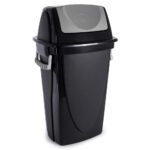 Lixeira E-Black Basculante 46/58L Plasutil