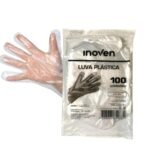 Luva Plastica Descartavel com 100 Inoven - Imagem 2