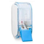 Saboneteira Liq 400 Ml com Reserv. Urban Compacta Glass Azul Premisse