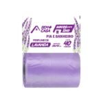 Saco Lixo Pia/Banheiro 35X40Cm Lavanda com 40 Bem + Casa