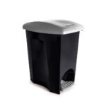Lixeira E-Black com Pedal 14/15L Plasutil