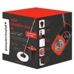 Mop Giratorio Duo Centrifuga Aco Inox Powermaid - Imagem 4