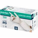 Luva Procedimento Latex com Po G com 100 Inoven - Imagem 2