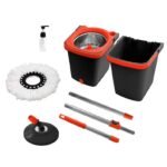 Mop Giratorio Duo Centrifuga Aco Inox Powermaid - Imagem 2