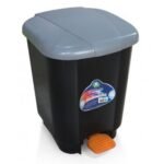 Lixeira 21L Preta com Pedal Arqplast