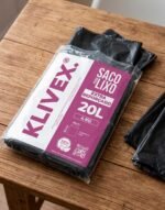 Saco Lixo Pr 20L 45X60X0,06 Extra Reforcado Klivex - Imagem 2
