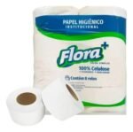 Papel Hig Rolao 100% Celulose Flora Plus (C/ 08) - Imagem 2