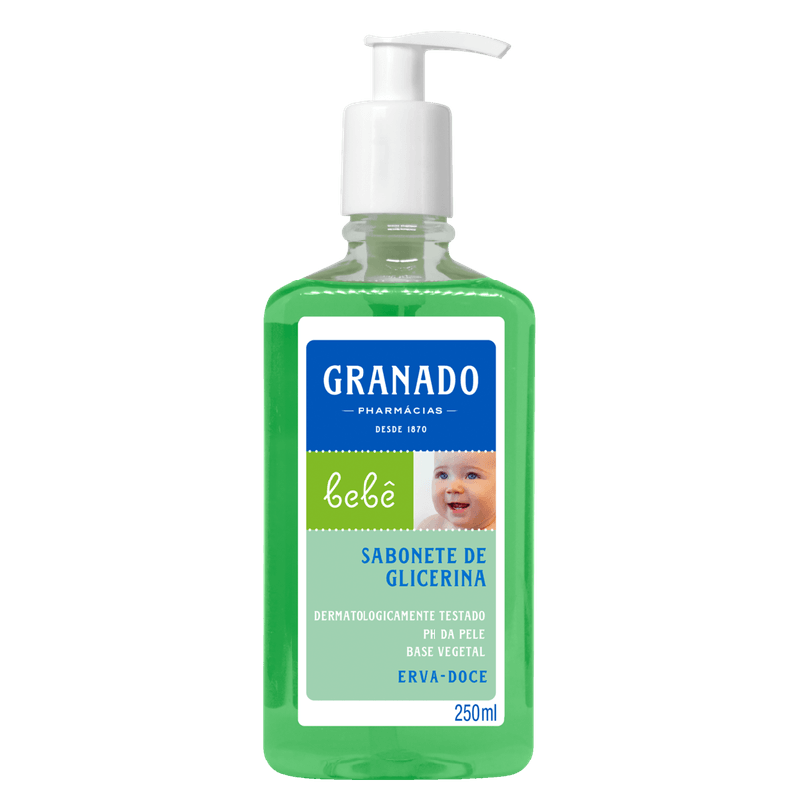 26d3aed5758bef1c15bfeaa8c8993a7d.png Granado Bebê Sabonete Líquido Glicerinado Erva-Doce 250Ml - Imagem 1