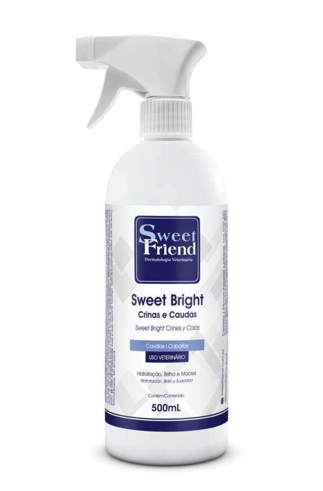 Version 1.0.0 Sweet Friend Abrilhantador de Crinas e Caudas Sweet Bright 500Ml - Imagem 1