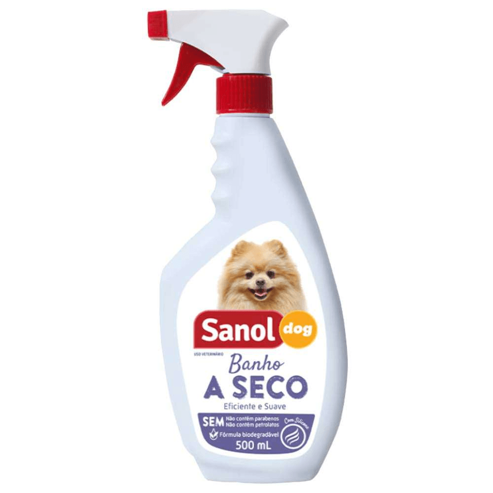 71fb0aef1224bfb4a8d60955c12a4295-1.png Sanol Banho a Seco Dog 500Ml - Imagem 1