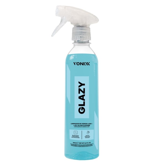 a08baa55f2517a8ca995fadff05d86c9.jpg Limpa-Vidros 4 em 1 Glazy Vonixx 500Ml - Imagem 1