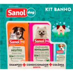 Sanol Kit Shampoo, Colônia e Condicionador Dog