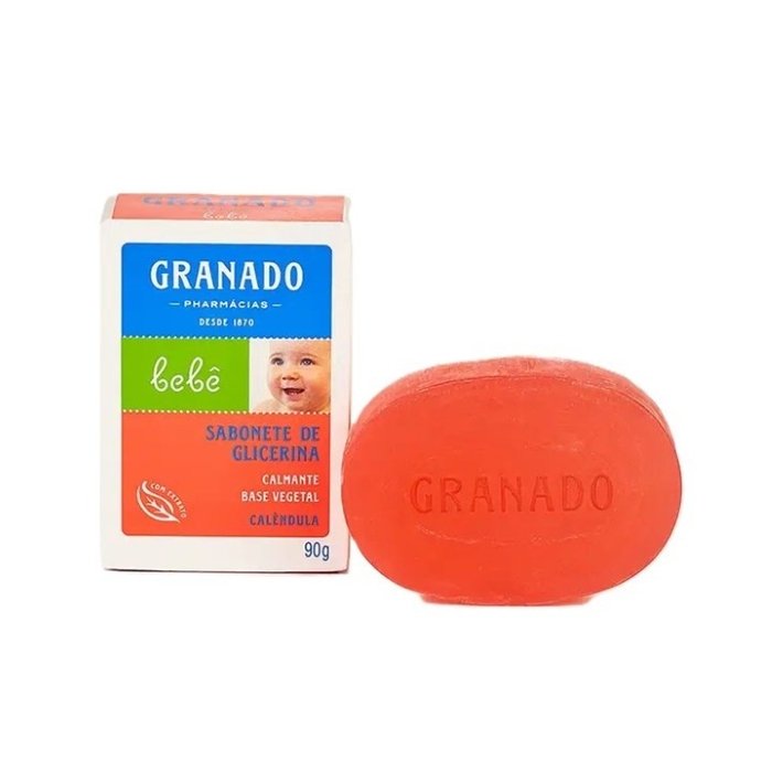d318e49bb3e13a4e9c1c866bb2ff5313.jpg Granado Bebê Sabonete em Barra Glicerinado Camomila 90G - Imagem 1