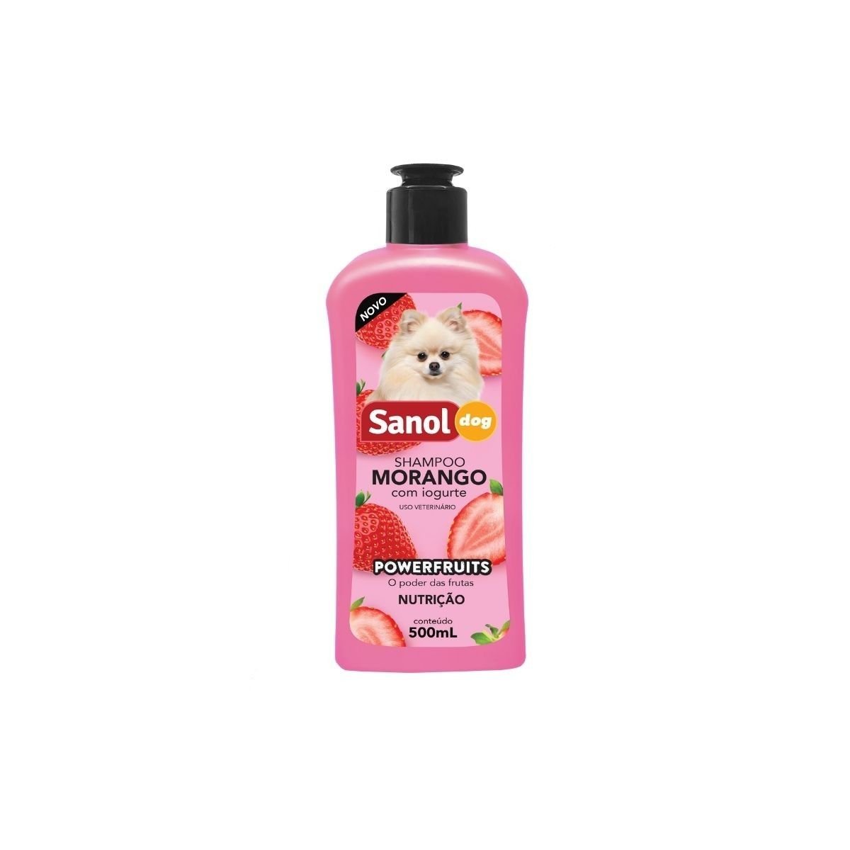f877f834cfe62b92fcc04cc033c1a300.jpg Sanol Shampoo Dog Morango 500Ml - Imagem 1