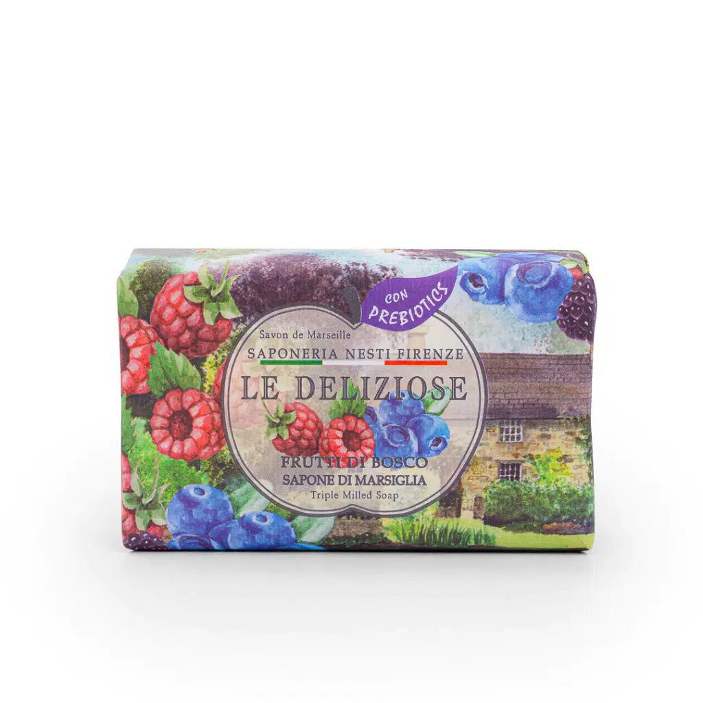 2e4fa3a0fe88a56d48f3a7b03f986d64.webp Sabonete em Barra Nesti Dante Le Deliziose Frutas Silvestres 150G - Imagem 1