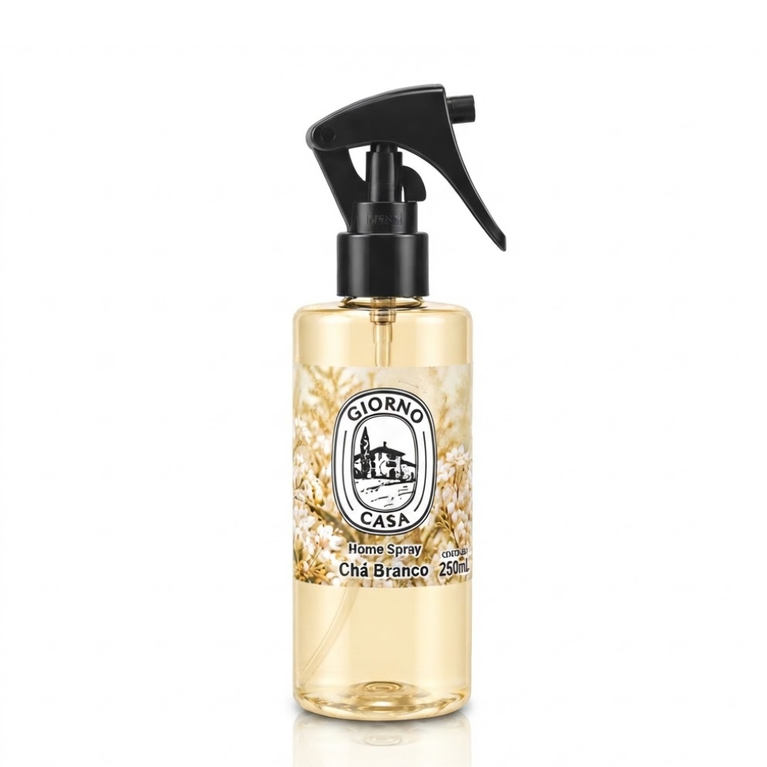 4fa524e6eabb3b690dd5d4d777aabf35.png Home Spray Aromatizador Giorno Casa Chá Branco 250Ml - Imagem 1