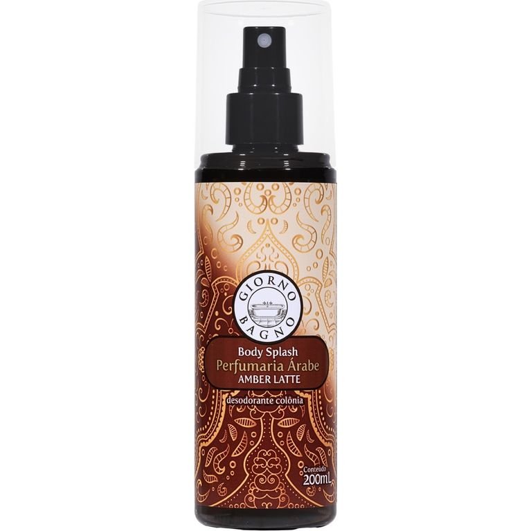 63409e0d8e6e1419c3d0e4e3a3dfe316.jpeg Body Splash Giorno Bagno Amber Latte 200Ml - Imagem 1