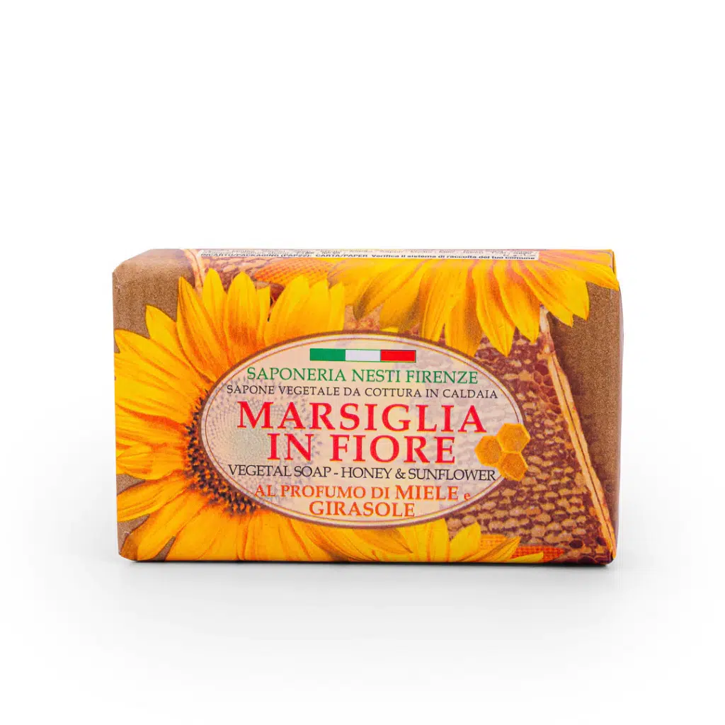 a68959241906dda492eb2c1e38f301b9.webp Sabonete em Barra Nesti Dante Marsiglia In Fiore Mel e Girassol 125G - Imagem 1