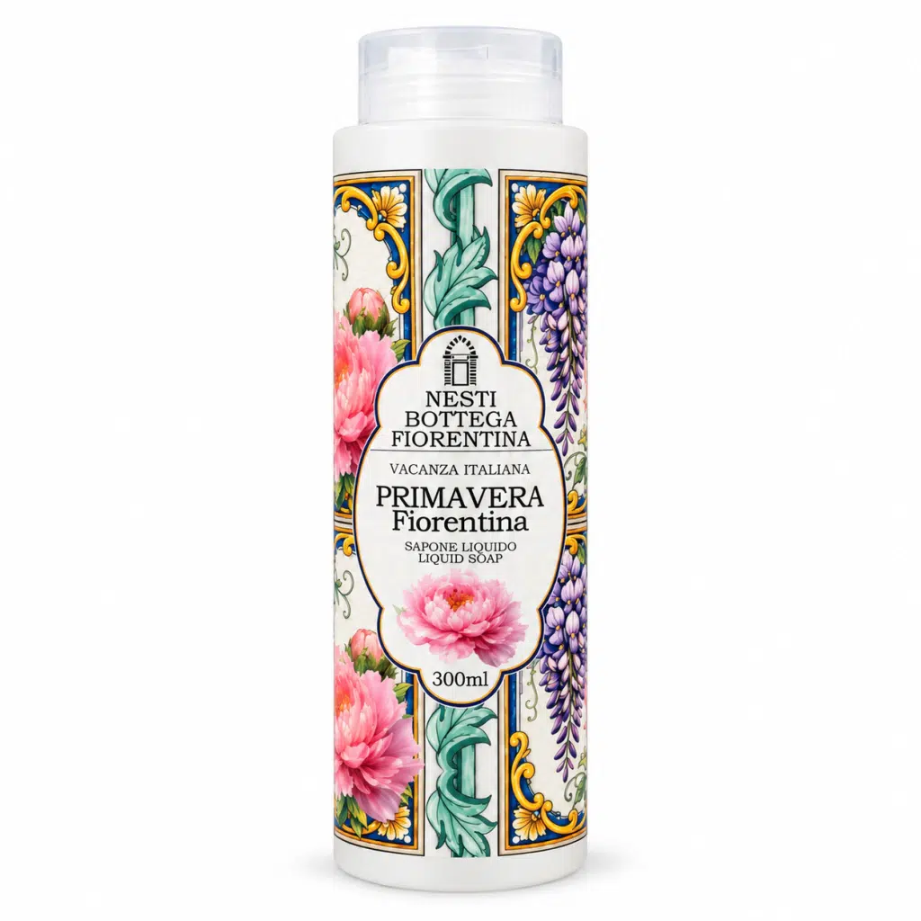 ef353c3a20a479ba4162e2667d8db9fc.webp Sabonete Líquido Nesti Dante Vacanza Italiana Primavera Fiorentina 300Ml - Imagem 1
