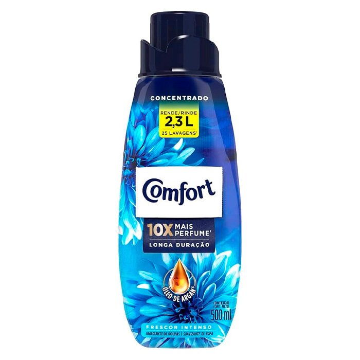 f701fee6aead161a142fede329670499.jpg Amaciante Conc 500Ml Frescor Intenso Comfort - Imagem 1