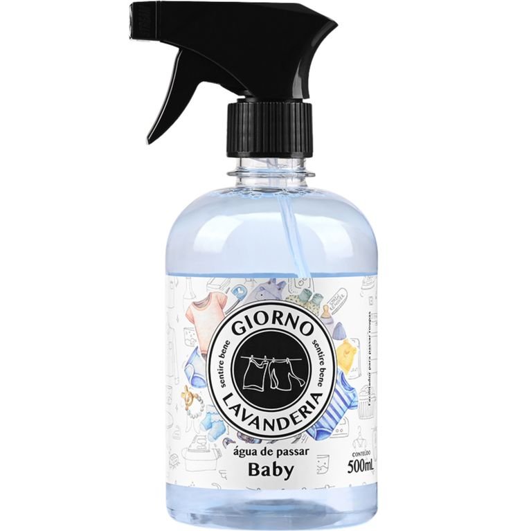 f709e583e289d6ad1b6c7cc09db53757.jpg Água de Passar Giorno Lavanderia Baby 500Ml - Imagem 1